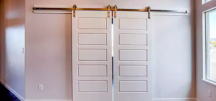 Glass Barn Door with Installation Hardware Kit Compton