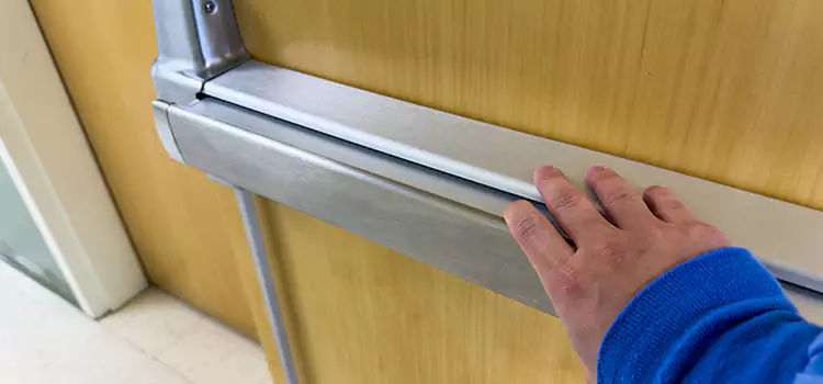 Installing a Push Bar on a Door Compton